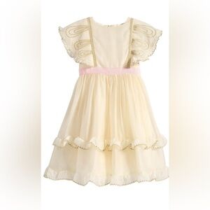 Mini Boden Cream and Pink Dress